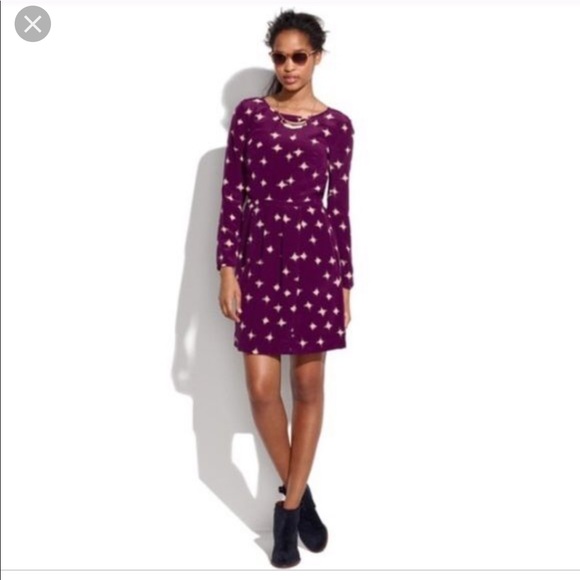 madewell purple dress